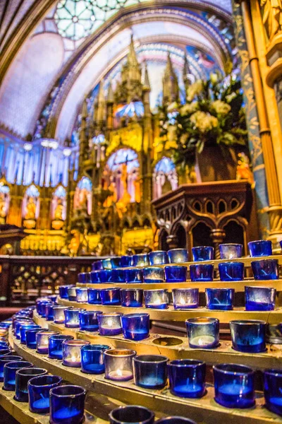 Notre Dame Cathedral in Montreal in Canada — Stock Photo, Image