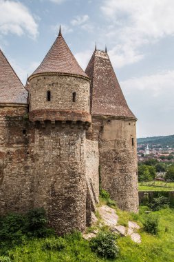 Corvin Kalesi doğu Avrupa Romanya manzarası