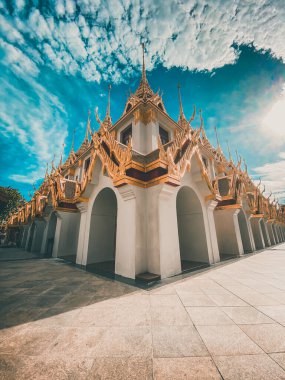 Bangkok 'taki Loha Prasat tapınağı Tayland' ın eski bir kasabası