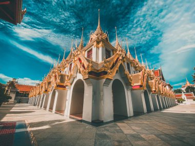 Bangkok 'taki Loha Prasat tapınağı Tayland' ın eski bir kasabası