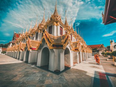 Bangkok 'taki Loha Prasat tapınağı Tayland' ın eski bir kasabası