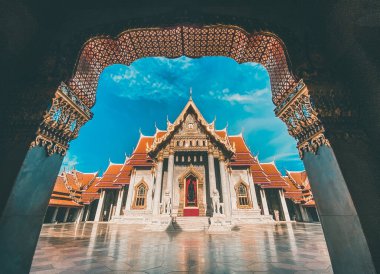 Wat Benchamabophit, mermer tapınak, Bangkok, Eski Şehir, Tayland