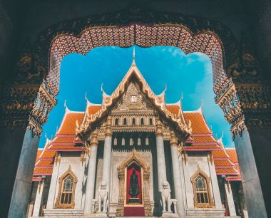 Wat Benchamabophit, mermer tapınak, Bangkok, Eski Şehir, Tayland