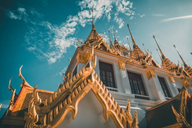Bangkok 'taki Loha Prasat tapınağı Tayland' ın eski bir kasabası