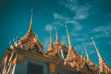 Bangkok 'taki Loha Prasat tapınağı Tayland' ın eski bir kasabası