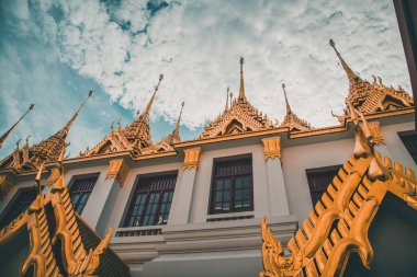 Bangkok 'taki Loha Prasat tapınağı Tayland' ın eski bir kasabası
