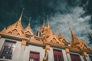 Bangkok 'taki Loha Prasat tapınağı Tayland' ın eski bir kasabası