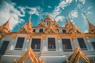 Bangkok 'taki Loha Prasat tapınağı Tayland' ın eski bir kasabası