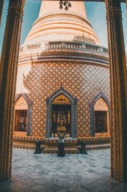 Wat Ratchabophit Sathitmahasimaram tapınağı Bangkok, eski kasaba, Tayland