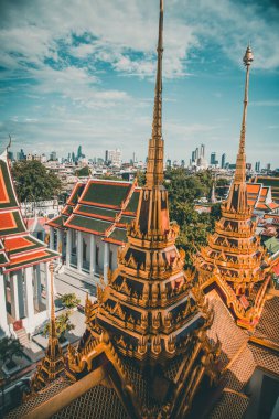 Bangkok 'taki Loha Prasat tapınağı Tayland' ın eski bir kasabası