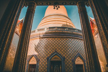 Wat Ratchabophit Sathitmahasimaram tapınağı Bangkok, eski kasaba, Tayland