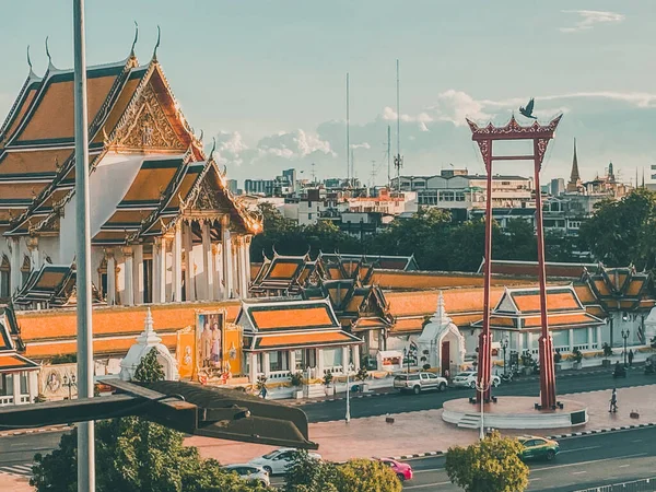 Giant Swing in Sao Chingcha Subdistrict, Phra Nakhon District, Bangkok, Tailandia — Foto de Stock