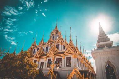 Bangkok 'taki Loha Prasat tapınağı Tayland' ın eski bir kasabası