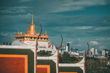 Bangkok 'taki Loha Prasat tapınağı Tayland' ın eski bir kasabası