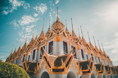 Bangkok 'taki Loha Prasat tapınağı Tayland' ın eski bir kasabası