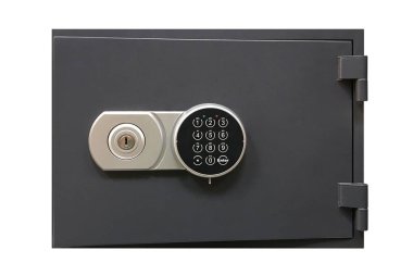 metal güvenli beyaz arka plan üzerinde izole