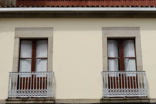 Gammalt Fönster Stenmur — Stockfoto