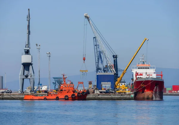 Harbor Cranes Loading Port — Stock Photo, Image