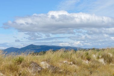 Ufuktaki dağlar ile manzara