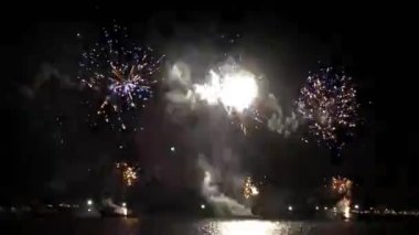 gece gökyüzünde Festival selam video