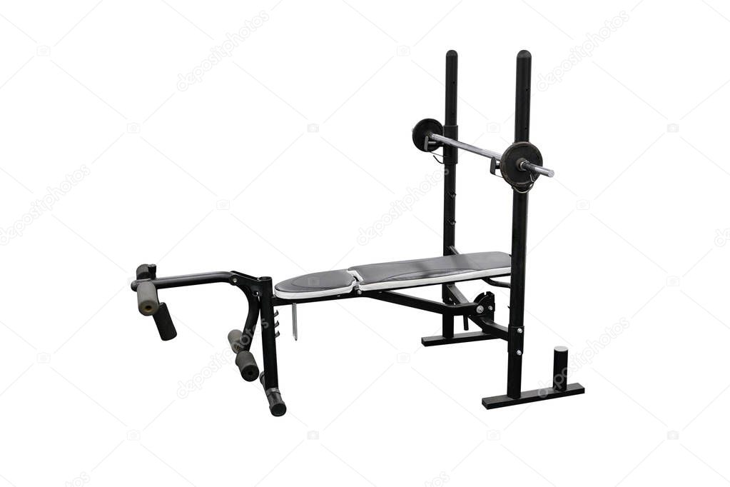 sports training apparatus for bench presses isolated on white background