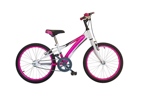 배경에 분홍색 자전거 — 스톡 사진