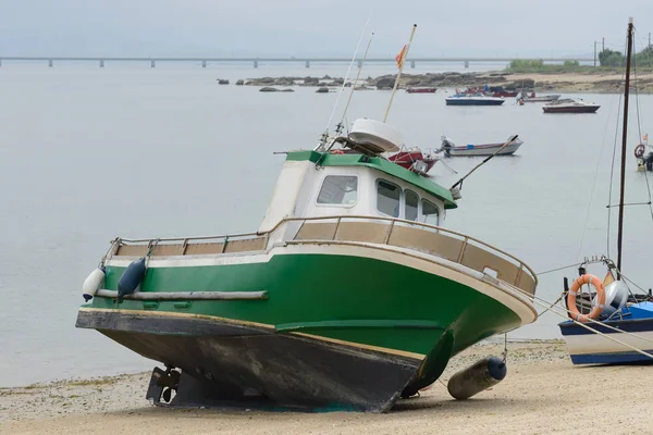 Fischerboot Aus Holz Trocknet Strand — Stockfoto