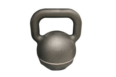 Kettlebell beyaz arkaplanda izole edildi