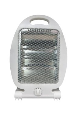 Beyaz arka plan üzerinde izole ev elektrikli ısıtıcı