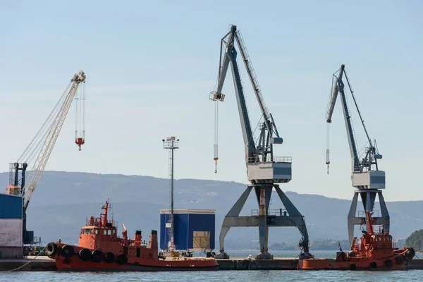 Harbor Cranes Sunset — Stock Photo, Image