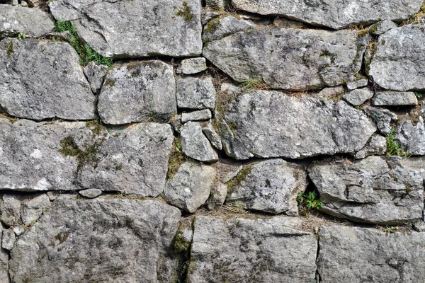 Wall of stone close up, background, texture — Stock Photo, Image