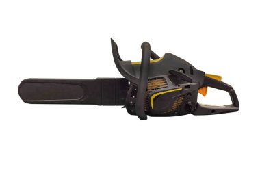 Testere beyaz arkaplanda izole edildi