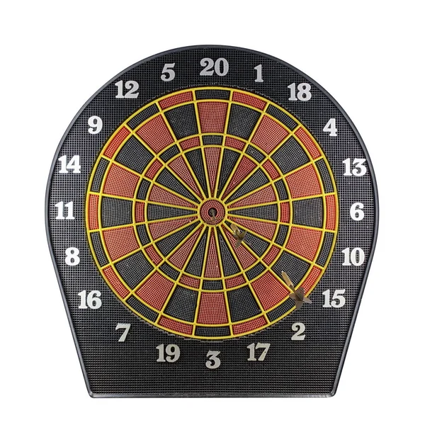 Alvo dartboard isolado no fundo branco — Fotografia de Stock