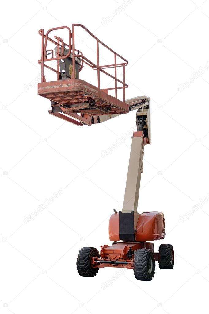 industrial lift isolated on white background