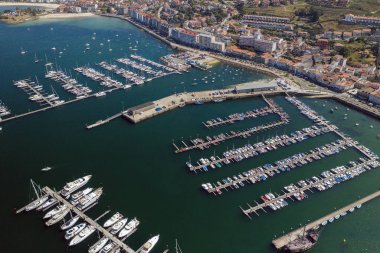 limanda beyaz Yelkenli Yatlar, üst görünüm