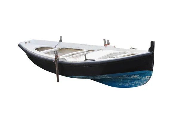 Wooden fishing boat isolated on white background — Stock Photo, Image
