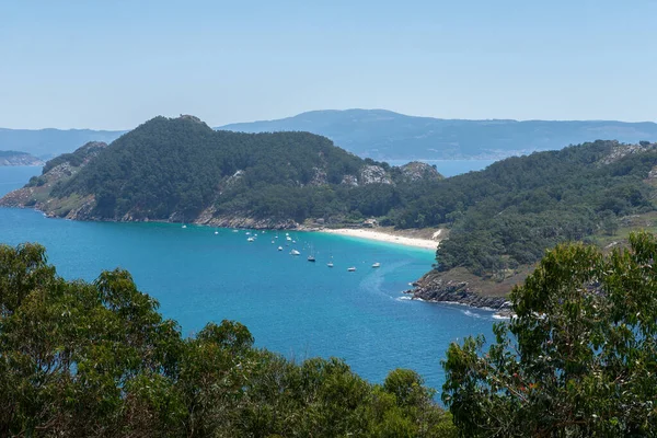 Beautiful Seascape Atlantic Islands National Park Islas Cies Galiza Espanha — Fotografia de Stock