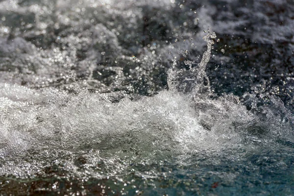 Wasser Spritzt Nahaufnahme Hintergrund Abstraktion Textur — Stockfoto