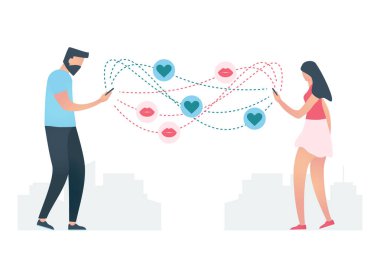 Aşık sohbet çift.