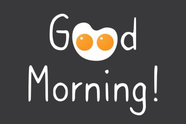 Tebrik sözleriyle tavada kızartma - Günaydın