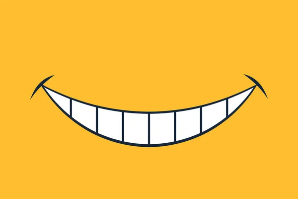 Diseño de impresión de sonrisa ancha para niños médicos, máscara facial . — Vector de stock