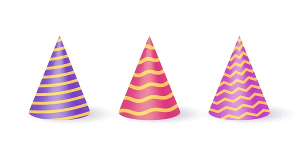 Gorra para fiesta de cumpleaños, celebración de la fiesta de año nuevo — Vector de stock