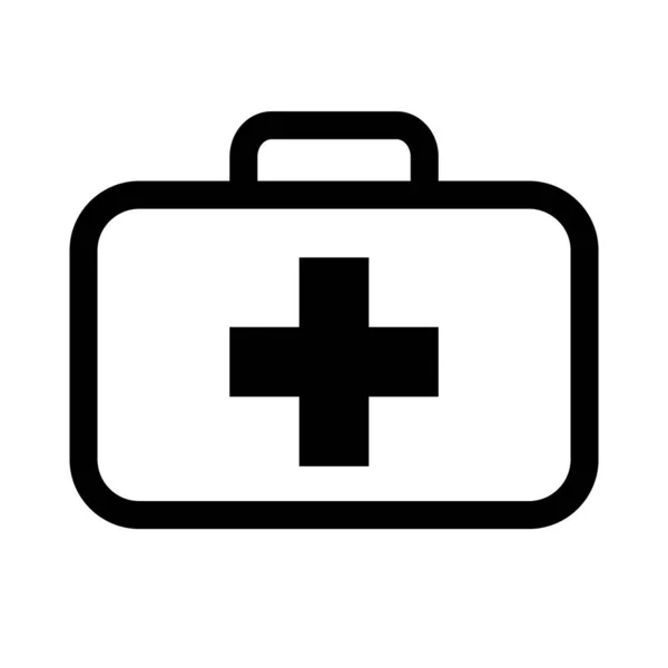 Icona del kit di pronto soccorso. Cartello kit medico. — Vettoriale Stock