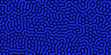 Kusursuz organik, biyolojik model. Mercan gibi soyut şekiller. Biyolojik, çağdaş, modaya uygun, pürüzsüz bir model. Baskı olarak tekstil tasarımı için uygulanabilir. Mercan çizgili arka plan. Vektör illüstrasyonu