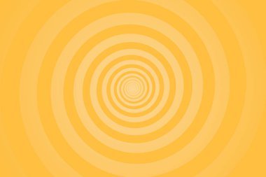 Sarı spiral arka plan. Sarı arka planda dairesel bir şekil. Vektör illüstrasyonu