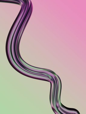 Soyut cam kalın çizgiler. Soyut eğim arkaplanı. Soyut sıvı şekiller. Yumuşak renkler. Pembe ve yeşil eğimli arkaplan