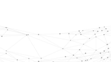 Soyut çokgen şekil. Soyut Plexus örgü geometrik arkaplan. Noktalar ya da çemberler çizgilerle birleşir. Fotokopi alanı ile soyut teknoloji arka planı. Minimalist ağ arkaplanı.