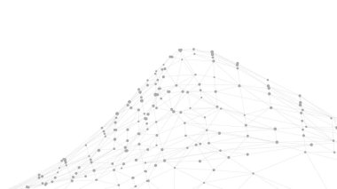 Soyut çokgen şekil. Soyut Plexus örgü geometrik arkaplan. Noktalar ya da çemberler çizgilerle birleşir. Fotokopi alanı ile soyut teknoloji arka planı. Minimalist ağ arkaplanı.