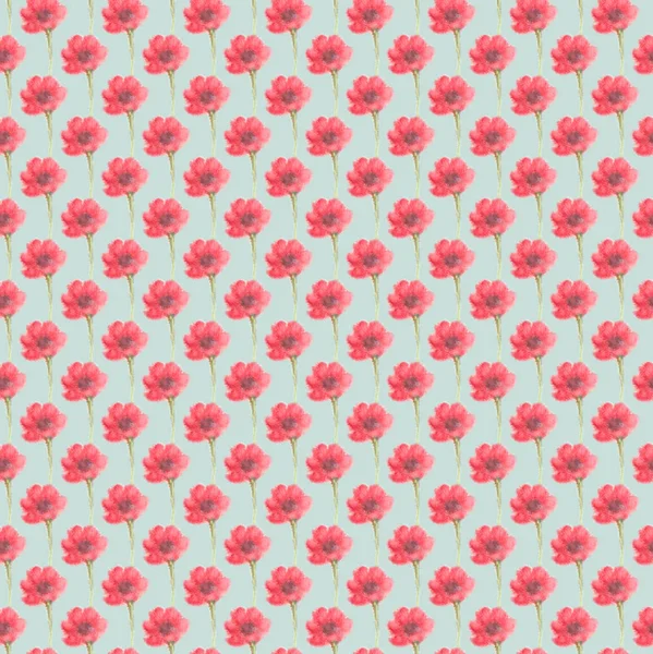 Fuzzy water kleur bloem naadloze achtergrond — Stockfoto