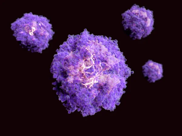 Vírus Vírus Com Envelope Proteico Lipídico Externo Capsídeo Proteico Interno — Fotografia de Stock